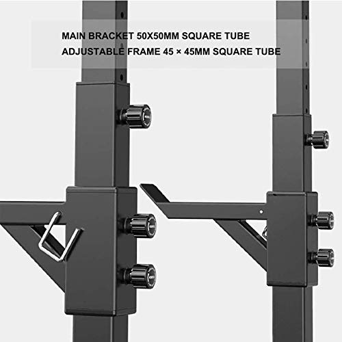 ZYQDRZ Multifunctional Adjustable Single Parallel Bar Rack, Squat Rack Bench Press, Pull-Ups, Power Tower, Home