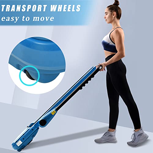 Electrical Motorized Treadmill Portable Folding Running Machine Fitness Exercise Cardio Jogging 1.5HP Powerful Motor 12km/h (Blue)