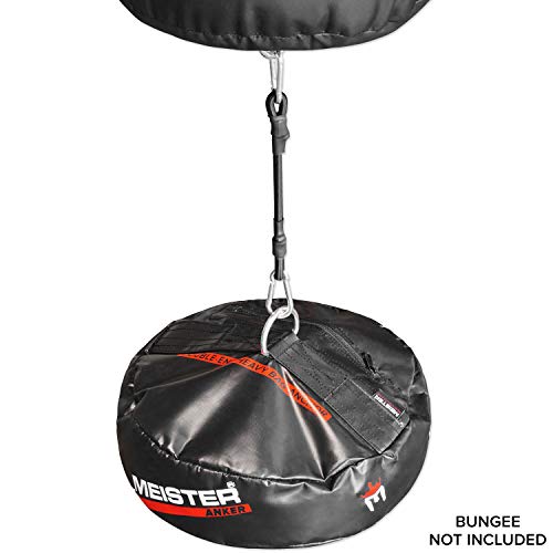 Meister Anker Double-End Boxing Heavy Bag Floor Anchor,Black,15 inch x 15 inch x 4 inch