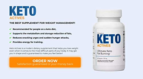 KETO ACTIVES Premium – The best 100% natural ingredients, enormous fat burning, removal of body fat on waist, hips and legs, 60 capsules