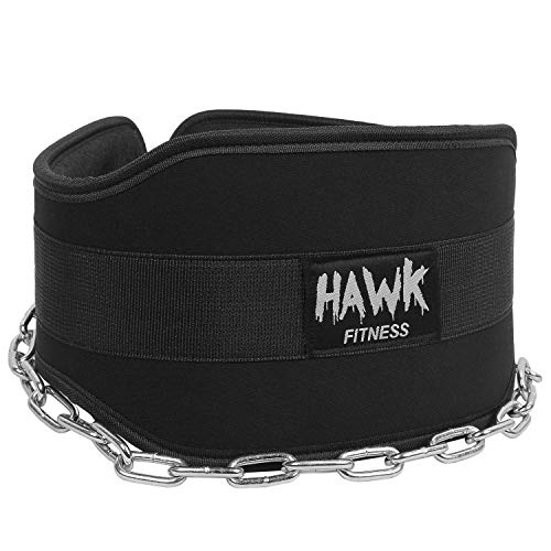 Hawk Fitness Weight Lifting Dipping Belt With Chain Dip Belt Pull Up Belt Training & Bodybuilding - Gym Store