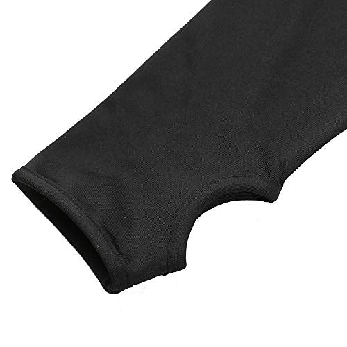 RIPT Performance Ladies Workout Training Top Zip Up Quick Dry Thumb Hole Long Sleeve Gym Jacket, Black/Pink, Small