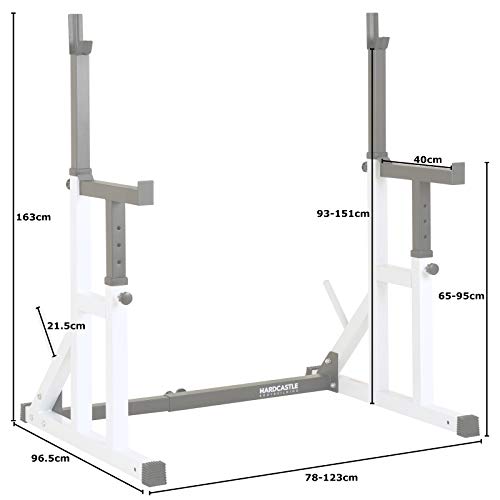 Hardcastle Bodybuilding Adjustable Squat Rack with Spotters