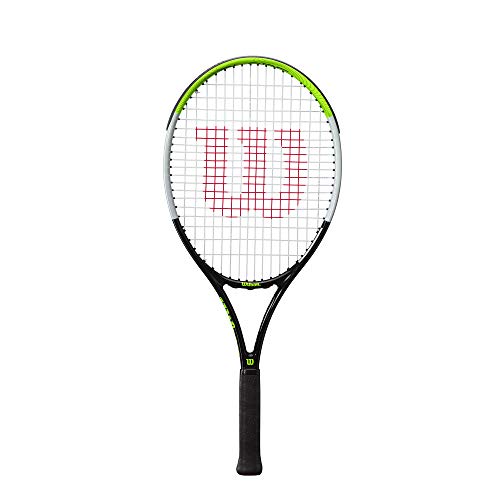 Wilson Blade Feel 25 tennis racket, For children ages 9-10, Aluminium/Fibreglass, Green/Grey/Black, WR055510U