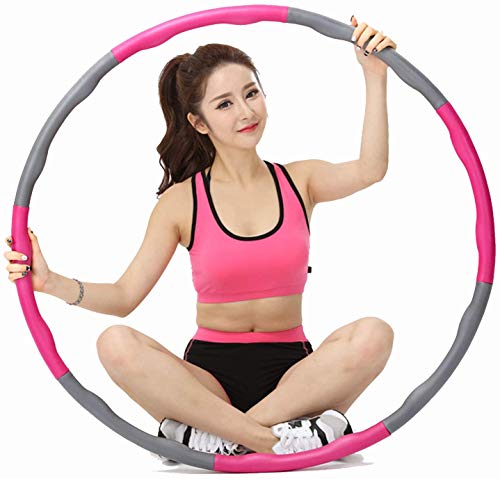 llk Hoola Hoop for Adults - 8 Section Detachable Hoola Hoops, Premium Quality and Soft Padding Weighted Hoop, Easy to Spin