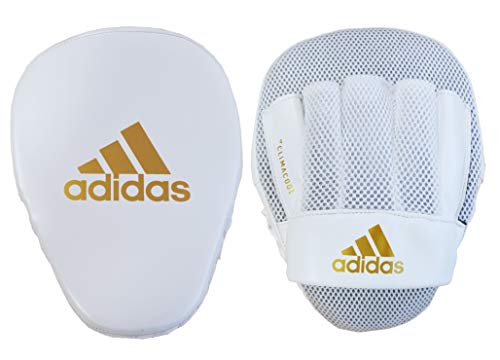 adidas Boxing Pads Focus Mitts Adult Kids Men Women Curved Gym Fitness Training Martial Arts, Black/White, One Size - Gym Store | Gym Equipment | Home Gym Equipment | Gym Clothing