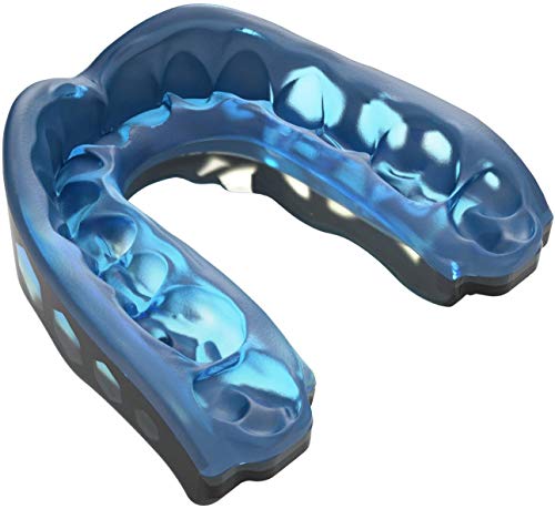 Shock Doctor Unisex's Gel Max Mouthguard, Blue/Black, Adult