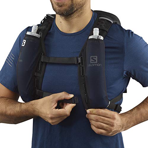 Salomon Agile 6 Set Unisex Hydration Vest 6L Trail Running Hiking ,Black