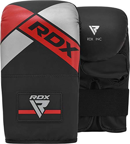 RDX Punch Bag for Boxing Training, 4ft 5ft Filled Heavy Bag Set with Punching Gloves, Chain, Wall Bracket,17pc for Grappling, MMA, Kickboxing, Muay Thai, Karate, BJJ,Taekwondo (Black, 5ft)
