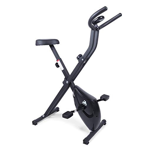 EVOLAND Foldable Exercise Bike with 8 Resistance Levels, Cardio-Training Indoor Bike for Adults, 265LBS Max Load