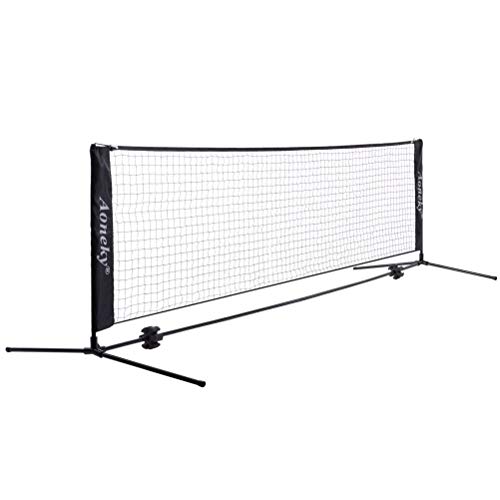 Aoneky Mini Portable Tennis Net for Driveway - Kids Soccer Tennis Net (18 Feet)