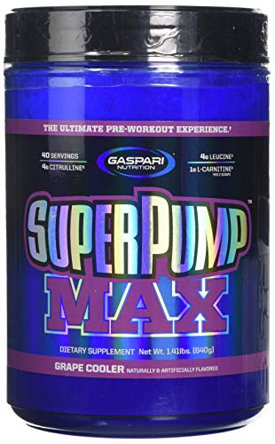 Gaspari Nutrition SuperPump MAX 640 g Grape Pre-Workout Drink Powder