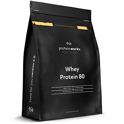 Protein Works - Whey Protein 80 (Concentrate) Powder | 82% Protein | Low Sugar, High Protein Shake | Chocolate Silk | 1 Kg