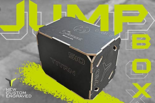 Plyo Box Plyometric Box Wooden Anti-Slip Platform for X-Fit, Crossfit, Jump Training, Conditioning, Home fitness Jump trainer, Workout Step Platform Equipment, Box-Squats, Steps-up 3in1,51/76/61 cm