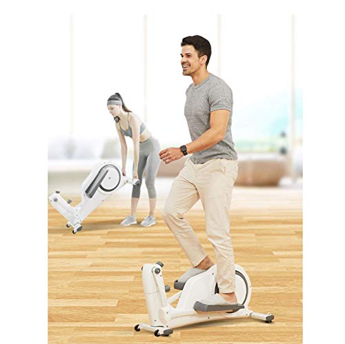 LtuSun Magnetic Control MuteEliptical Trainer Elliptical Machine Mini Stepper Fitness Exercise Trainer Quiet Stand Up Trainers For Home Office Elliptical Machine Trainer Cross Trainers