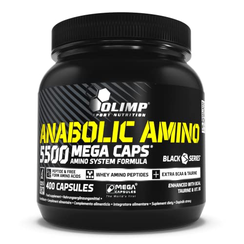 OLIMP - Anabolic Amino 5500 Mega Caps (400 capsules) .High-quality dietary supplement with a large amount of the most important amino acids and proteins