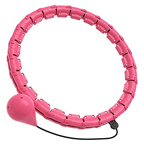 cotton yangda Smart Hula Ring Hoops, Weighted Hula Hoop for Adults, 24 Knots Detachable & Size Adjustable Smart Hoola Hoop with Auto Rotation and 360-degree Massage, Thin Waist Exercise - Gym Store