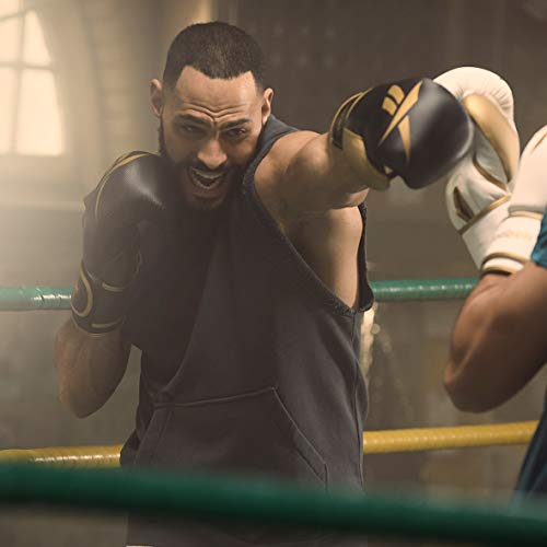 Reebok Unisex's Retail Boxing Gloves, Black/Gold, 10oz