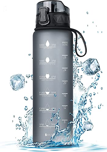 FULDENT Sports Water Bottle 1L, 750ML Leakproof Design Water Bottle, BPA Free Tritan Plastic Drinking Bottle for Teenager, Adult, Sports, Hiking, Gym, Fitness, Outdoor, Cycling, School & Office
