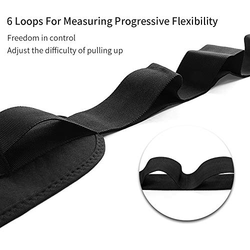 Toumett Yoga Strap, Ankle Ligament Stretcher belt with loops Ligament Stretch Band for Leg and Foot Stretch Assist.