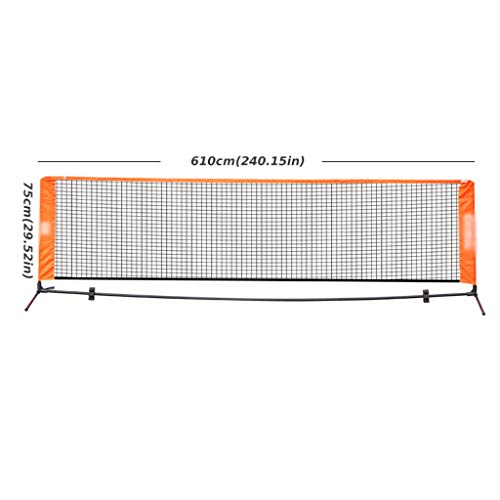 Portable Tennis Net Garden, Professional Movable Badminton Set with Net, Teenagers Tennis Training Competition Net for Indoor Outdoor,A,3.1m