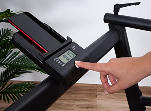 KEIZAN CURVED® Manual treadmill (2022 new model) - Black - Compact design, works without electricity - Control Panel - Strong and durable materials