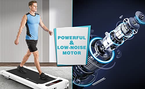 Strongology Home & Office Ultra Quiet 560W Adjustable Speed Slimline MOTIONIC Bluetooth Treadmill with LED Display - Fully Assembled