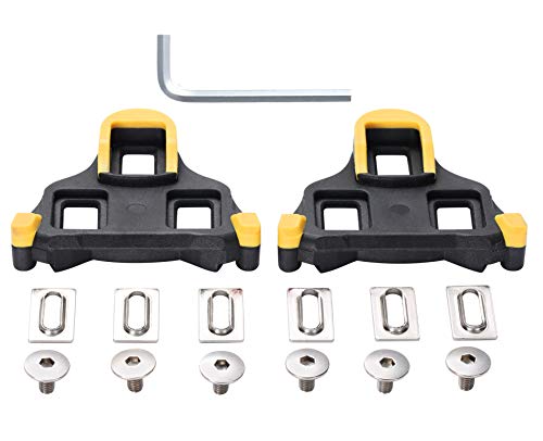 wile007 Bicyce Cleat Float Self-Locking Cycling Pedal Cleats，For Shimano SH11 SPD-SL Shoes, Indoor Cycling or Road Bike