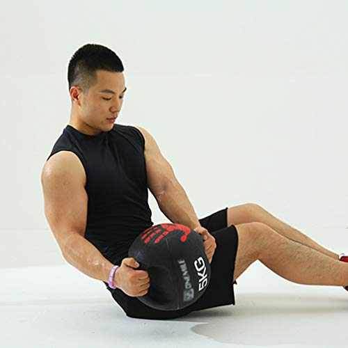Medicine Ball AGYH Fitness, Double-handle Rubber Elastic Fitness Ball, Non-slip And Wear-resistant, 2KG/3KG/4KG/5KG/6KG/7KG/8KG/9KG/10KG (Size : 2kg/4.4lbs)