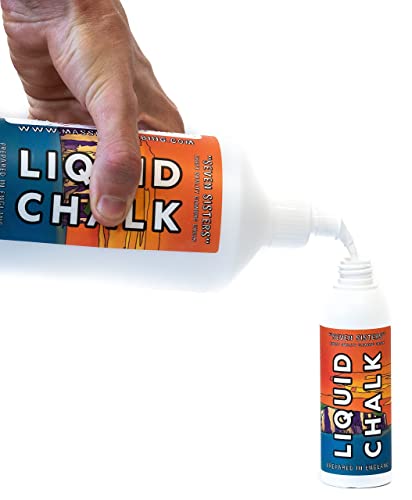 Massif Liquid Chalk for Rock Climbing - Made in England - Eco Friendly, Quick to Apply & Long Lasting - Superior Grip for Bouldering Gym Weightlifting Gymnastic Crossfit Sports (100ml Squeeze Bottle)