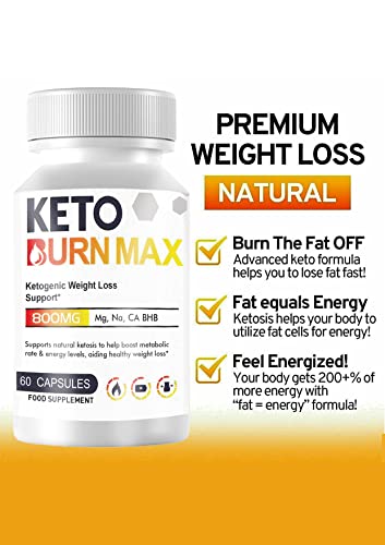 Keto Burn Max - Ketogenic - Best Weight Loss Support for Men & Women - 2 Monthly Supply - Fitness Hero Supplements