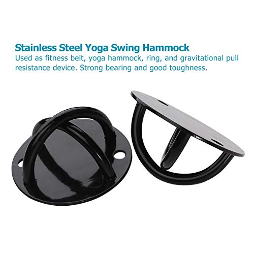 WINOMO 2pcs Ceiling Wall Mount Anchor for Suspension Straps Strength Training Bracket Gym Yoga Olympic Ring