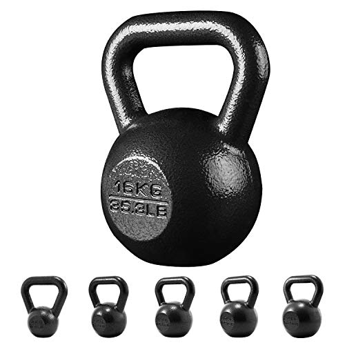 PROIRON Cast Iron kettlebell Weight for Home Gym Fitness & Weight Training (4kg-24kg) (1 x 16KG)