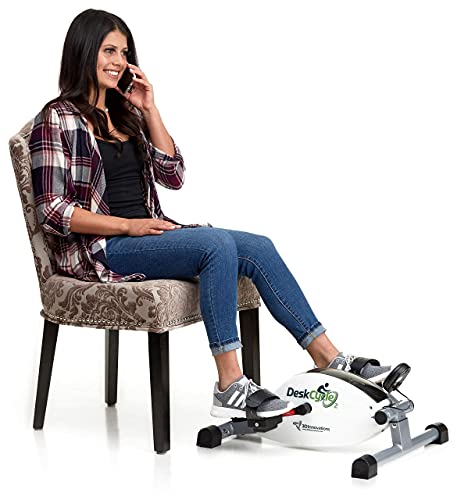 New DeskCycle2, Height Adjustable, Premium Quality Magnetic Resistance. Low Profile, Whisper Quiet, Mini Exercise Bike, Turn any Chair into an Invigorating Fitness Station.