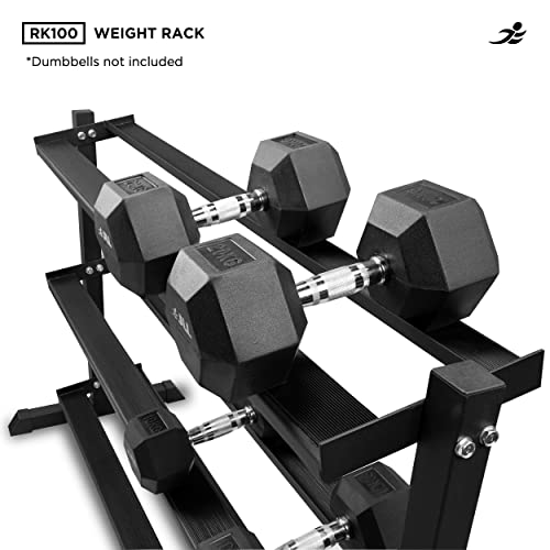 JLL® RK100-3 Tier Dumbbell Rack, Weight Stand, Storage, Home Gym, Gym Equipment, Weight Display