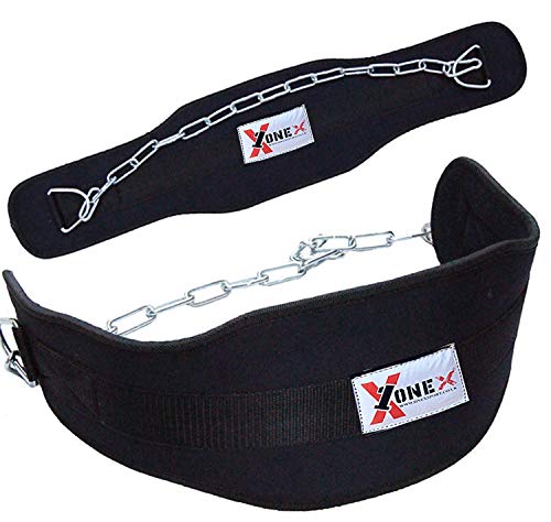 ONEX Dipping Belt Body Building Weight Lifting Dip Chain Exercise Gym Training Neoprene Back Strap Support Fitness Bodybuilding