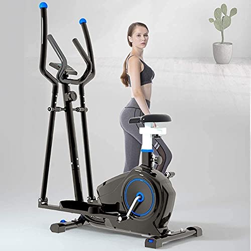 Eight Speed Adjustment of Magnetic Control Resistance,Home Mute Magnetron Cross Trainer,Elliptical Machine,for Men and Women RunningMachine,3 in 1 Cardio Fitness Workout Machine