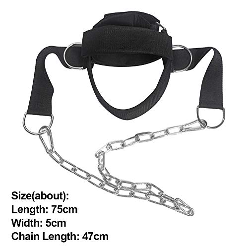 Adjustable Head Harness Dipping Neck Builder Belt with D-Hook Attachment Strap Weight Lifting Steel Chain for Strength Training, Gym, Fitness, Boxing, MMA, Weightlifting, Workout - Gym Store | Gym Equipment | Home Gym Equipment | Gym Clothing