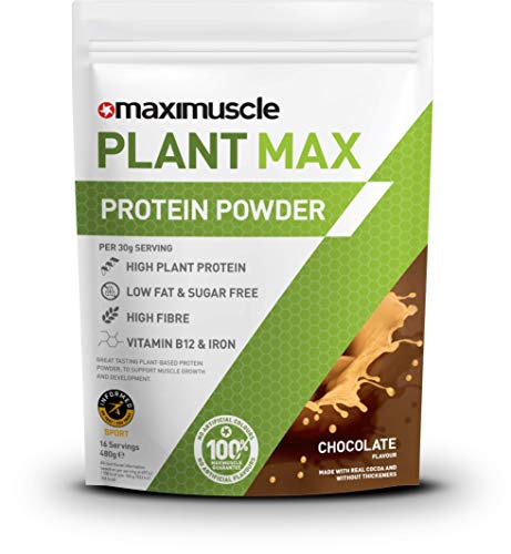Maximuscle Plant Max Protein Powder, Chocolate Flavour, 480 g