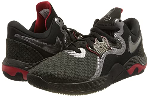NIKE Unisex's Renew Elevate 2 Basketball Shoe, anthracite/black-gym red-mtlc dark grey, 11.5 UK