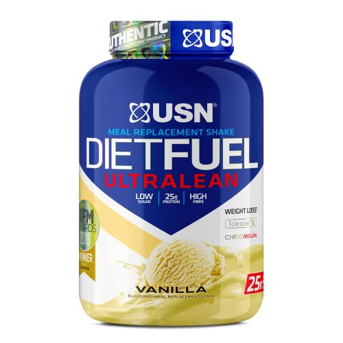 USN Diet Fuel UltraLean Vanilla 2KG: Meal Replacement Shake, Diet Protein Powders for Weight Control and Lean Muscle Development