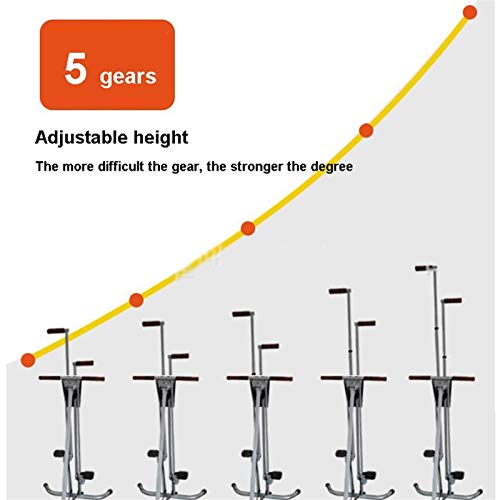 Kays Adjustable Vertical Climber Foldable Stepper Climber Machine Sports Training Vertical Mountaineer for Home Workout Fitness Stair Climber