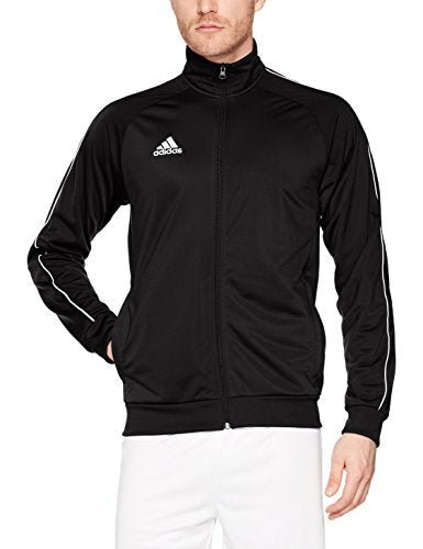 Adidas CE9053 Core 18 Polyester Jacket - Black/White, Large