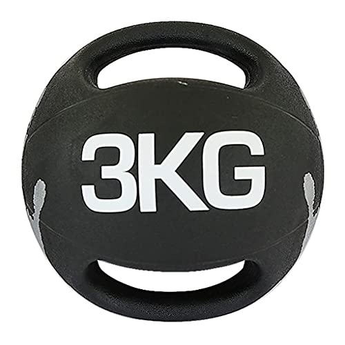 PLUY Wear-resistant Medicine Ball Double Grip Medicine Ball,Home/Gym Solid Rubber Ball,Exercise Core Muscles,3-10kg (Size :4kg)