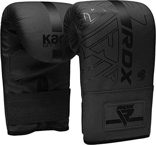 RDX Boxing Pads and Bag Gloves Set, Maya Hide Leather KARA Hook and Jab Training Pads, Curved Focus Mitts for MMA, Muay Thai, Kickboxing Coaching, Martial Arts, Punching Hand Target Strike Shield