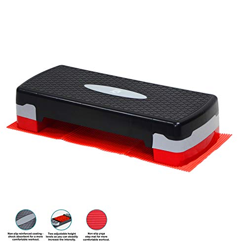 Denny International® Aerobic Exercise Adjustable up to 2 Levels Stepper Yoga Fitness Gym Home Training Step