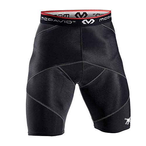 Mcdavid Men's Cross Compression Shorts, Black, L