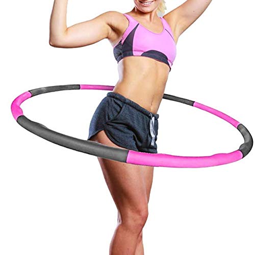FLT Weighted Hula Hoops for Adults and Children - Blue/Grey