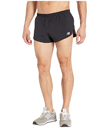 New Balance Men's Accelerate 3 Inch Running Short, Black, M