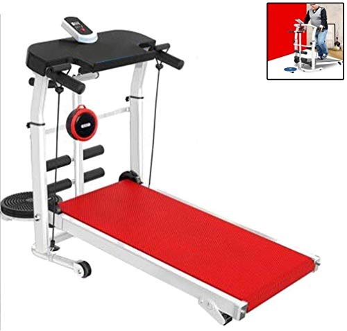 Running Machines Tredmills for Running Proform Treadmill Smart Electric Folding Treadmill – Easy Assembly Fitness Motorized Running Jogging Exercise Machine ( Color : Red , Size : 115*52*110cm )